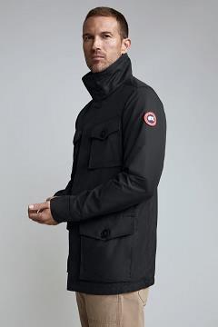 Chamarras Canada Goose Hombre Outlet - Stanhope Rompevientos Negros YV2914387